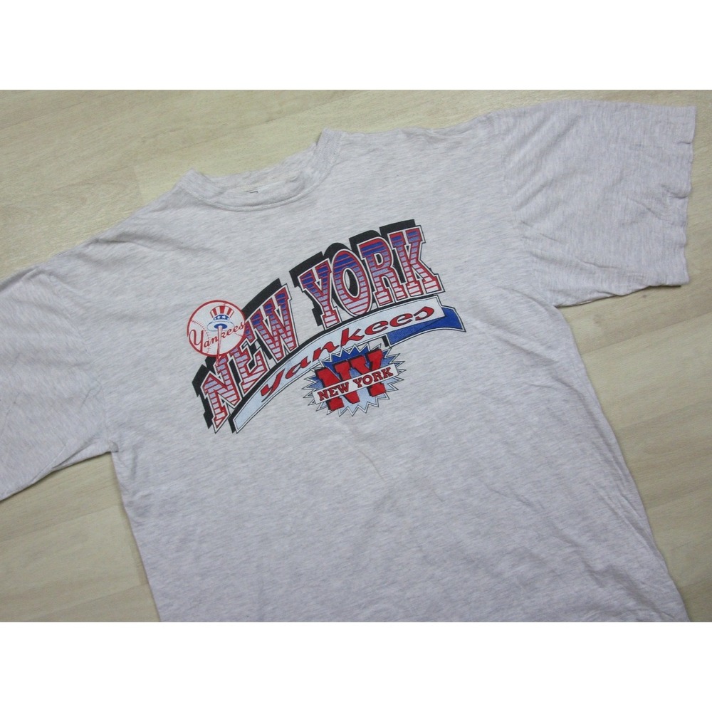 Vintage 90s New York Yankees T-Shirt Men's (XL) MLB Baseball Yanks Athletic - Picture 3 of 11